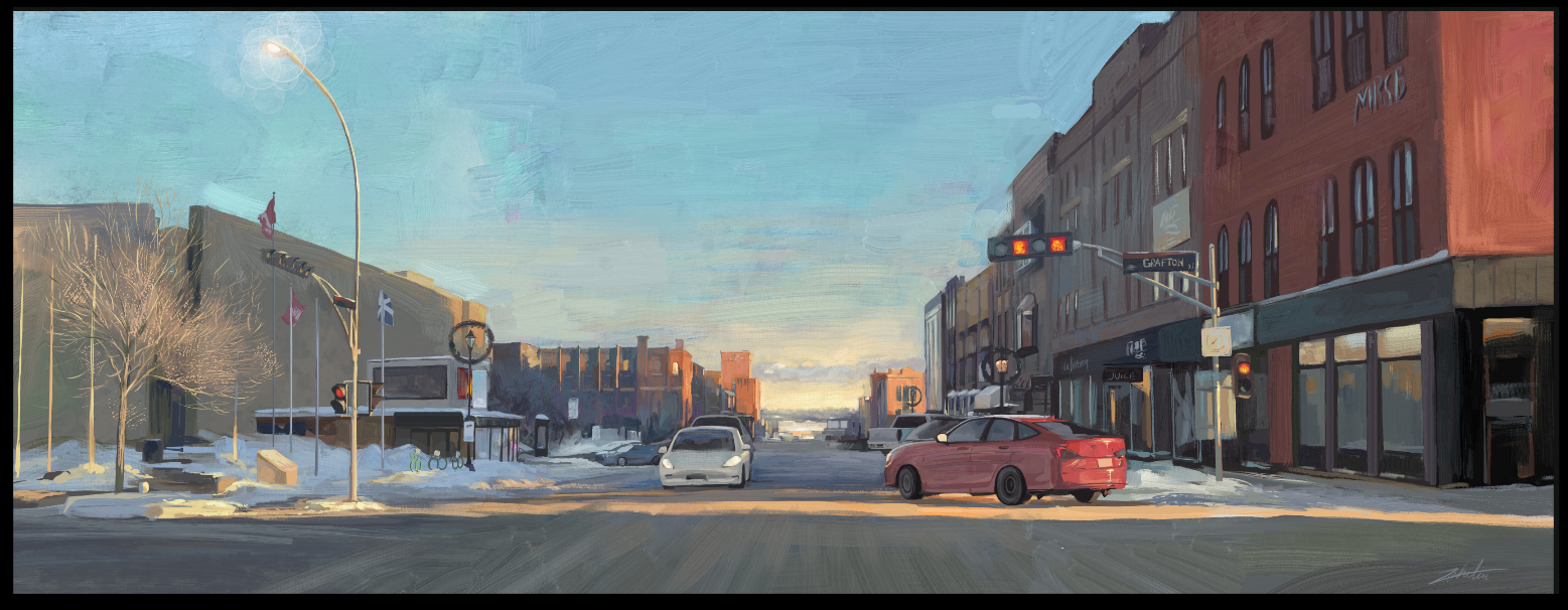 Digital Paint fo Grafton Street Charlottetown