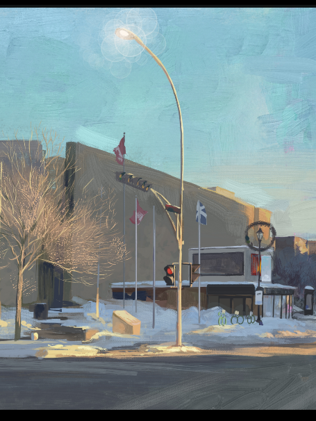 Digital Paint fo Grafton Street Charlottetown