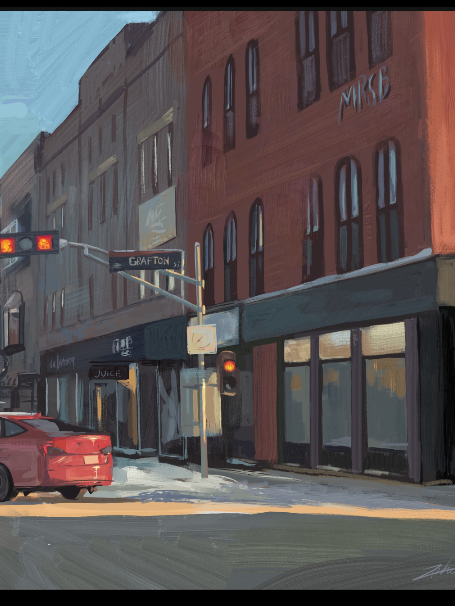 Digital Paint fo Grafton Street Charlottetown