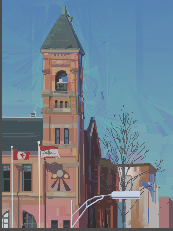 City Hall Tower of Charlottetown on Queen St